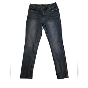 Women's Seven7 Tummyless High Rise Skinny Jeans Medium Wash, Size 14